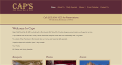 Desktop Screenshot of capsrestaurant.com